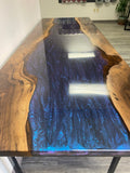 Handcrafted Walnut Epoxy Table furniture