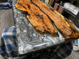 Handcrafted Mesquite Epoxy Coffee Table furniture