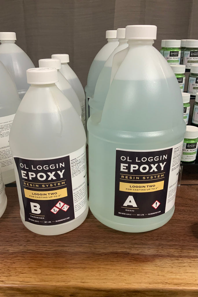 Ol Loggin Epoxy 1.5 Gallon Kit Deep Pour – Unique Wood Supply and Design LLC