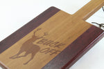 Paddle Board - Purpleheart & Cherry, Lasered , Buck Off
