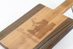 Paddle Board - Cherry & Walnut, Lasered, Bow Hunter