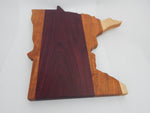 State Board Minnesota Cheese/Cutting - Purpleheart, Cherry, Maple