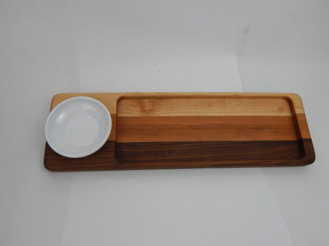 Wood Bread/Dip Tray
