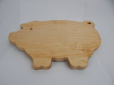 Pig shaped cutting boards. Solid Walnut, Cherry or Maple woods.
