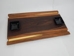 Sushi Board - Walnut & Hickory with Chopstick grooves