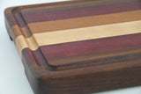 Edge Grain - Walnut, Cherry, Purpleheart & Maple.