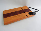 Wood Cheese Slicer/Cutter - Purple Heart and Cherry,Mouse,Laser engraved