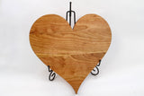 Heart shaped cutting boards. Personal Engraving! All Cherry wood!