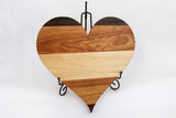 Heart Shaped Cutting Board. Personal Engraving! Maple, Walnut & Cherry wood!