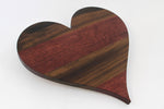 Heart shaped cutting board. Walnut & Purpleheart wood!