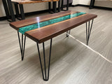 Handcrafted Walnut Wood Coffee Table Furniture
