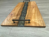 Epoxy Resin Charcuterie Board - Arizona Mesquite Wood