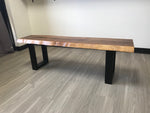 Handcrafted Walnut Wood Bench / Coffee Table Furniture