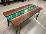 Handcrafted Walnut Wood Coffee Table Furniture
